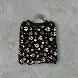 Disney Black and Cream Nightmare Before Christmas Pajama Top